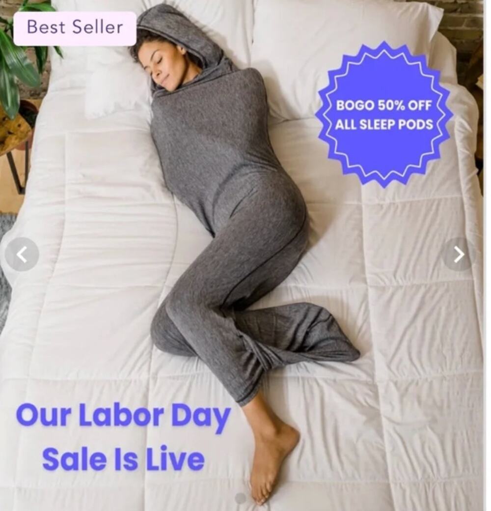 HUG SLEEP Sleep Pod Heather Grey Medium